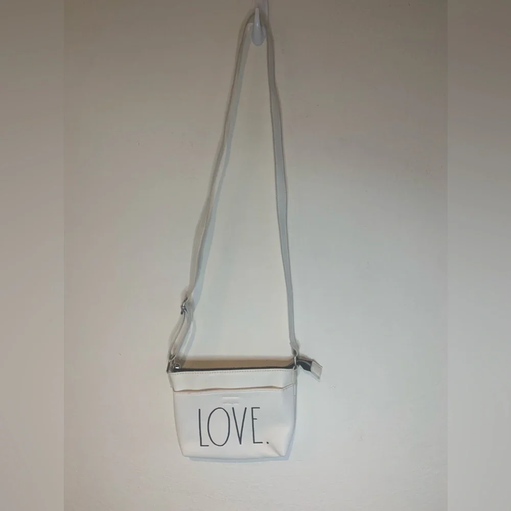 Rae Dunn Purse  NEW Off-white LOVE Cross Body HandbagSmall 8.25